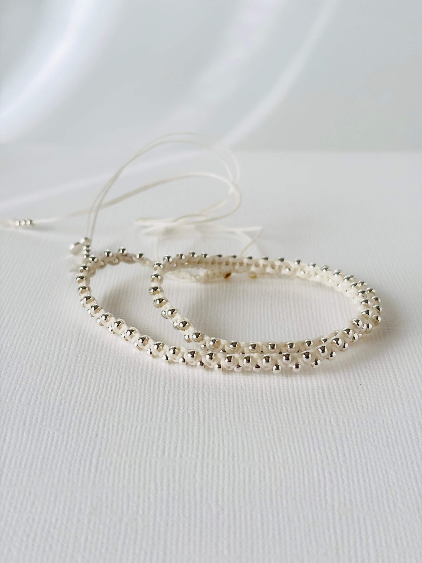 CHOKER ARGENTO BIANCO