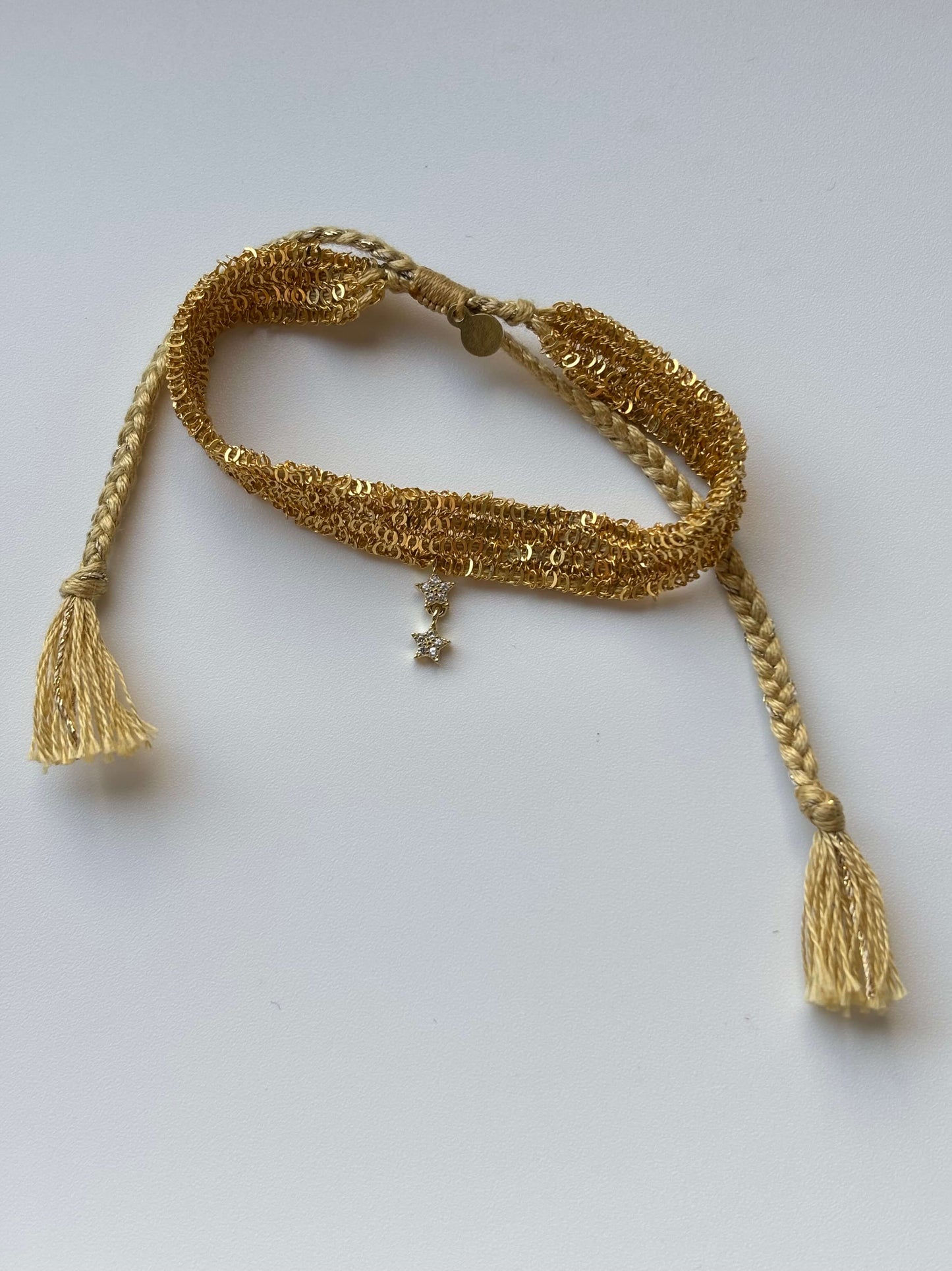 BRACCIALE CATENE E STELLINA DOPPIA