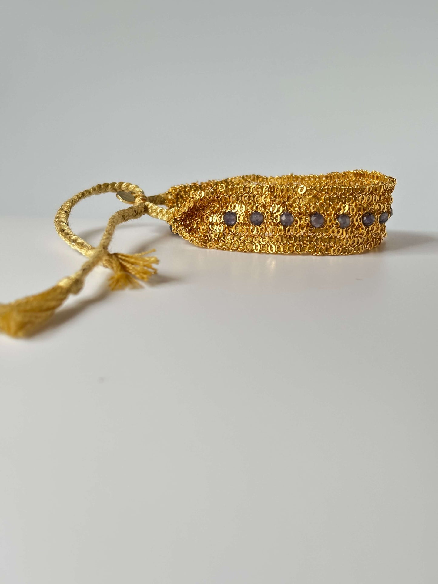 BRACCIALE CATENE E IOLITE