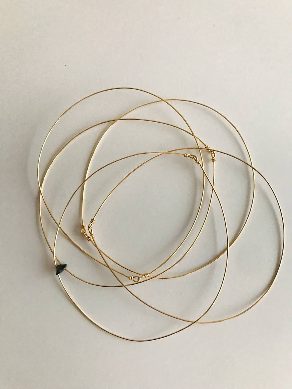 Bracciali 5 sensi con stellina di zircone nera creati da Lucillazadra