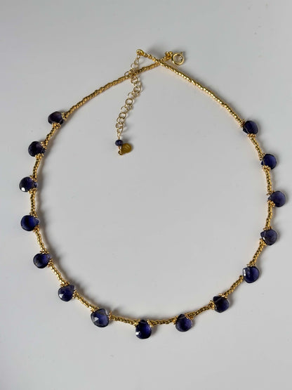 COLLANA ROSALINA BLU