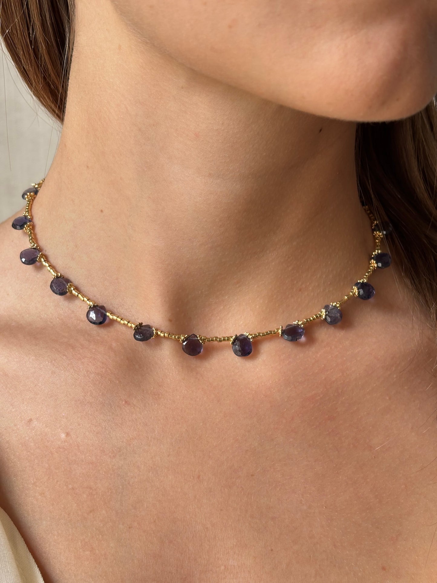 COLLANA ROSALINA BLU