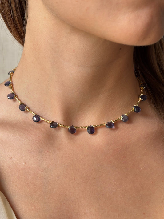 COLLANA ROSALINA BLU