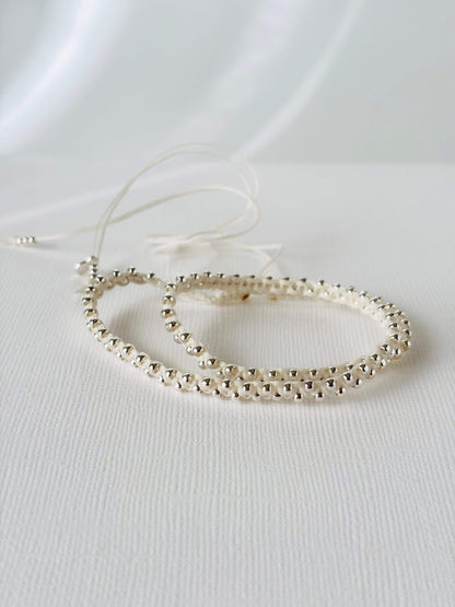 CHOKER ARGENTO BIANCO