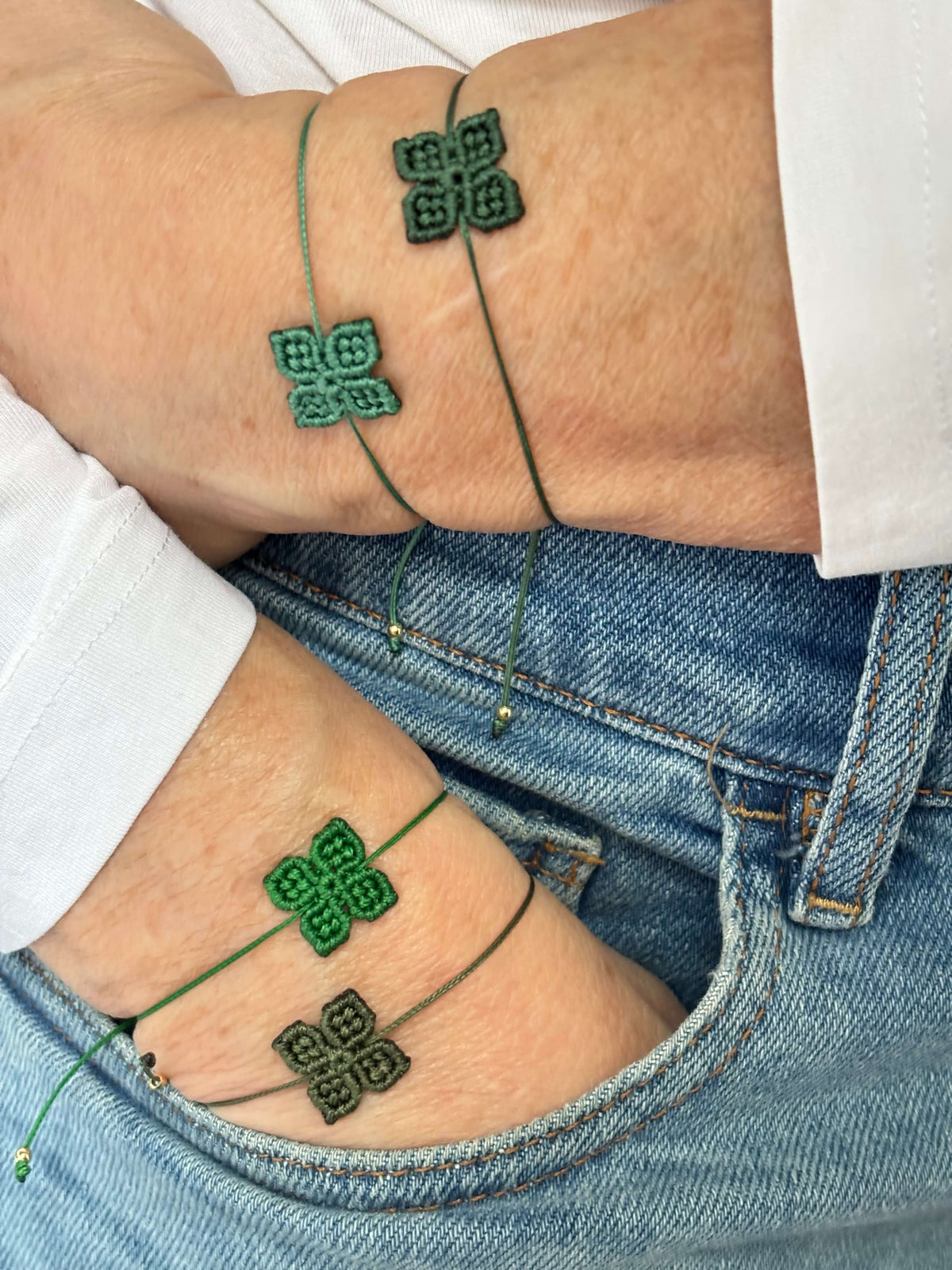 BRACCIALE QUADRIFOGLI