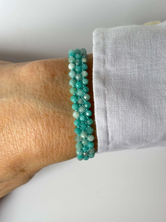 BRACCIALE CATERINA AMAZZONITE