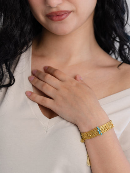 BRACCIALE CATENE E TURCHESE